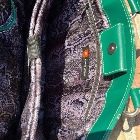 Wilson Leather Vintage Teal Green bag - Picture 10 of 15